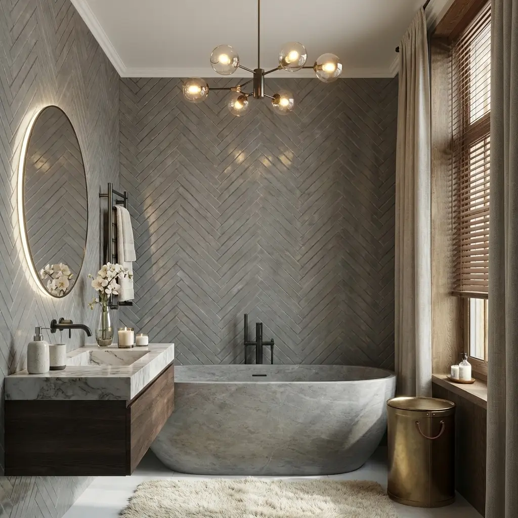 Zellure Ashen Gray 2x16 Glossy Ceramic Tile