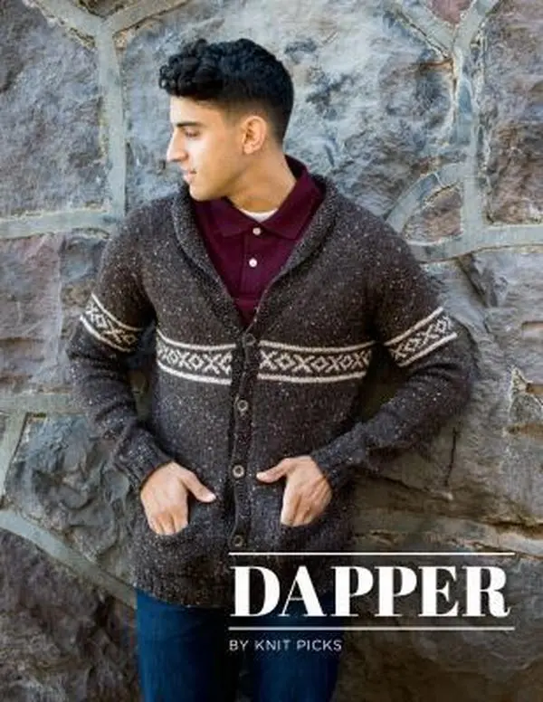 Used Paperback Book - Dapper: Modern Everyday Knits by Knit Picks, English Language Knitwear Guide