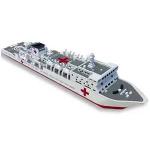 10-Inch Peace Ark Hospital Ship Model Global Humanitarian Vessel Detailed Maritime Desktop Display Hospital Ship Series Precision Multi-Color Craftsmanship