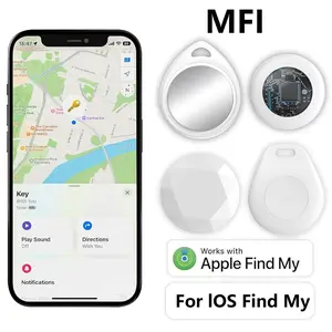 Smart Air Tags Luggage Tracker, Rechargeable Tracker Item Locators Tracking Device for Key Wallet Dog Pet Luggage Backpack, Compatible with Apple Find My