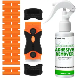 4.2 fl oz Adhesive Remover Cleaner with Scraper Safely Removes Sticky Residue from Automotive Glass Flooring Wood Other Surfaces Quickly Removes Labels Gum Tape Sticker and More