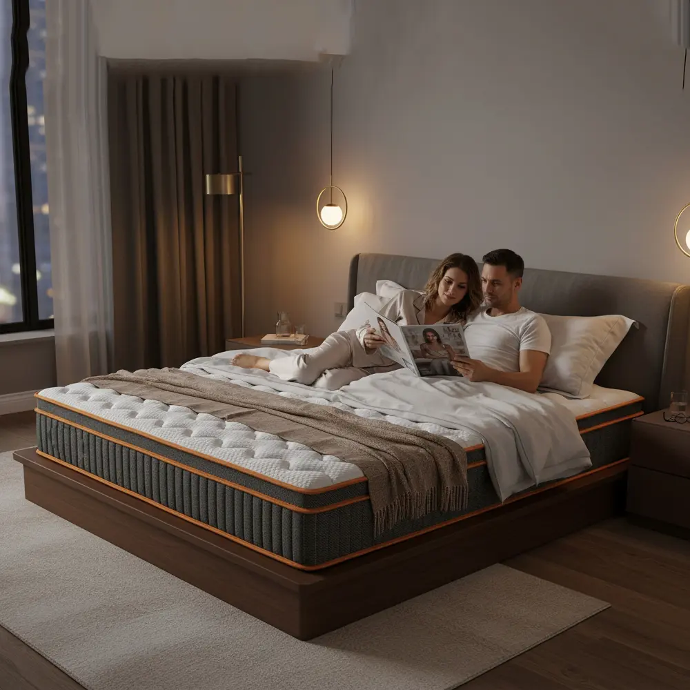 King Size Mattress 12 Inch, Hybrid Mattress King Size, Memory Foam and Individual Pocket Springs for Pressure Relief & Motion Isolation, Fiberglass-Free, CertiPUR-US Certified, 365-Night Trial