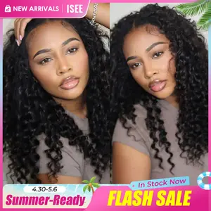 [New Arrival] ISEE HAIR Deep Curly Crochet Human Hair, Miracle Knots Friendly for Boho Braids – Defined Curls Time-Saving Setup, Deep Waves #ISEECrochetNewArrivals #SummerVibes