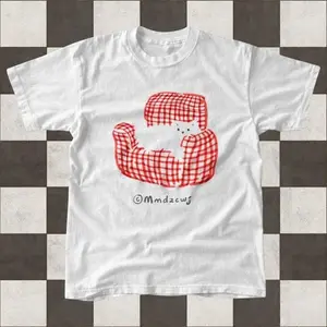 A Cute Dog Graphic Baby Tee – Y2K Vintage Cartoon Aesthetic Top