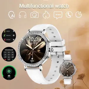 Women's Fashion Smartwatch, Ultra-Thin 8mm Body, 1.32 Inch Amoled Touchscreen, IP68 Waterproof Dustproof, Ai Voice Assistant, Wireless Charging
