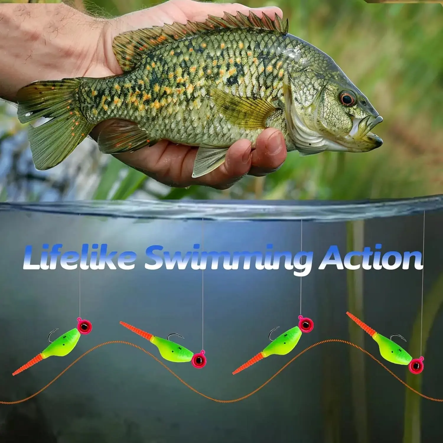 Crappie Lures Crappie Baits Kit Soft Plastic Lures for Crappie Trout Bass  Panfish Bluegill 24 Packs - TikTok Shop