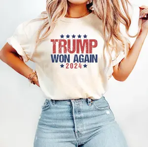 Trump Won Again Shirt, Trump Vance 2024 Shirt, Trump Fight Shirt, Patriotic Shirt, USA Flag, Maga Shirt, Republican Gift, Trump Victory 2024