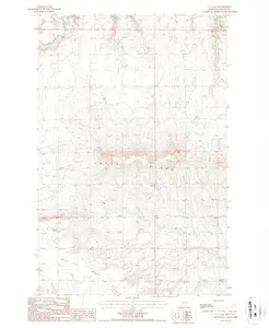T L Gap Montana USGS Topographic Quadrangle Map, 1987, 1:24000