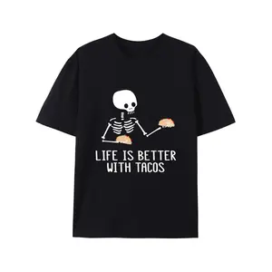 180gSkelly Loves Tacos Life Is Better Tacos Graphic Print T Shirt