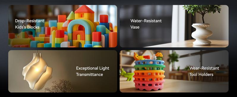 SUNLU 250g Filament (1.75mm) Multicolor Bundle Neatly Wound Vacuum Packed 3D Printer Filament for Fathersdaygift