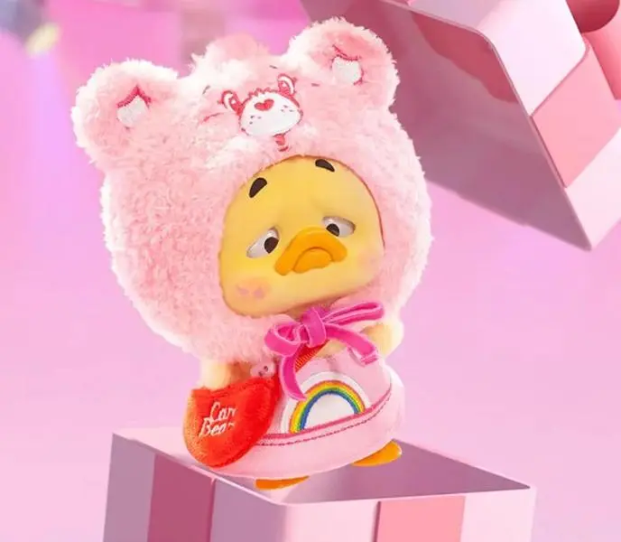 Upset Duck X Care Bear Neon Sweetheart Plush Pendant