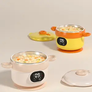 Smart Constant Temperature Bowl with Dishwasher Safe Design, Ideal for Seniors & Kids, Durable Battery Long Lasting Performance