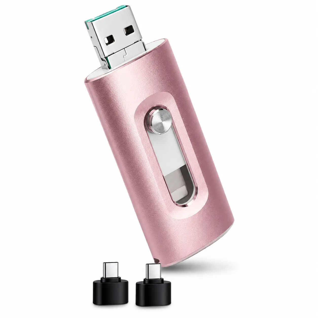 128GB Dual USB Flash Drive, USB-A & USB-C Memory Stick for Photos, Videos & Files, High Speed OTG Thumb Drive for Smartphone, Tablet, Laptop & PC