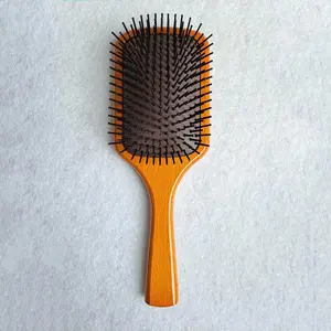 Wooden Hair Brush, Scalp Massage Comb, Hair Styling Comb, Curly Hair Detangling & Styling Tool, Hairdressing Comb for Women & Men, Detangling Hairbrush