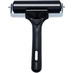 Rubber Brayer Roller for Boat Flooring Tools - Tape Roller for Decking Installation,RV Roof,Wallpaper,Smoothing(4 inch, 1PCS)