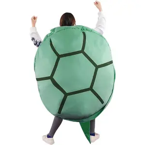 Wearable Turtle Shell Pillows,Turtle Plush Pillow Stuffed  Costume for  Adults , Plush  Funny Dress Up Creative Gifts (Green, 51 inch)
