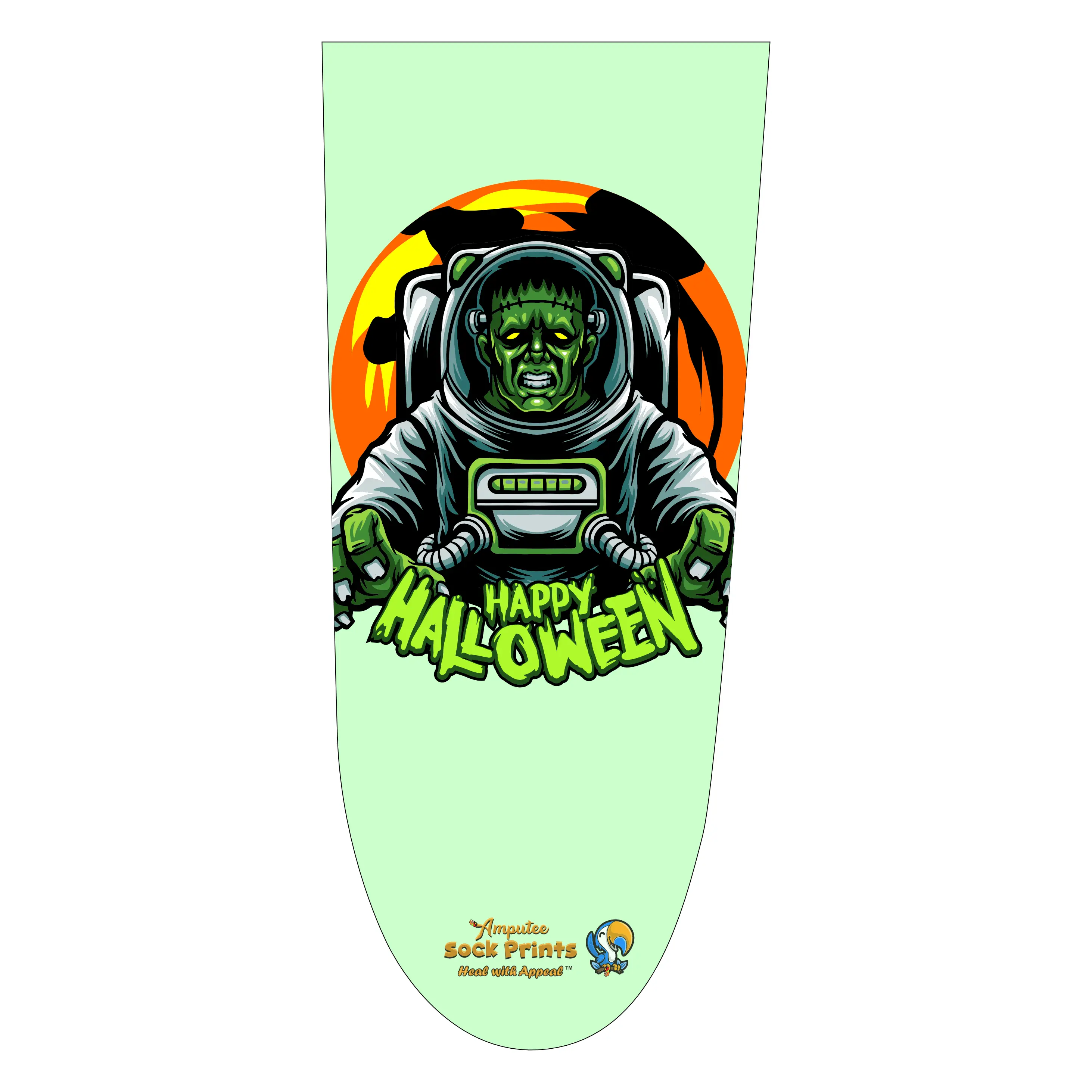 Amputee Sock "Frankenstein V1 AAS" 3ply Stump Sock, Prosthetic Limb Sock