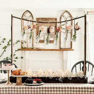 Bottle Garland Vase On Wooden Centerpiece Decor Decorative Bottle Garland Vase On Wooden Centerpiece Decor Decorative