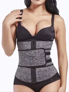 Women's Waist Trainer Belt, Postpartum Body Shaper Zipper Design, Sweat-Enhancing Workout Accessory, Single Strap Abdominal Compression Band