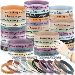 Silicone Bracelet Lightweight Comfortable Wristband, Multi-Color Casual Outdoor Wrist Decor, Sporty Fashion Accessory for Men & Women