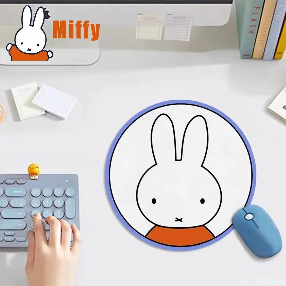 Kawaii Miffy Mouse Pad Cute Mouse Mat Rubber Non-slip Portable Multiple Patterns Desk Surface Protector Office School Girl Gift