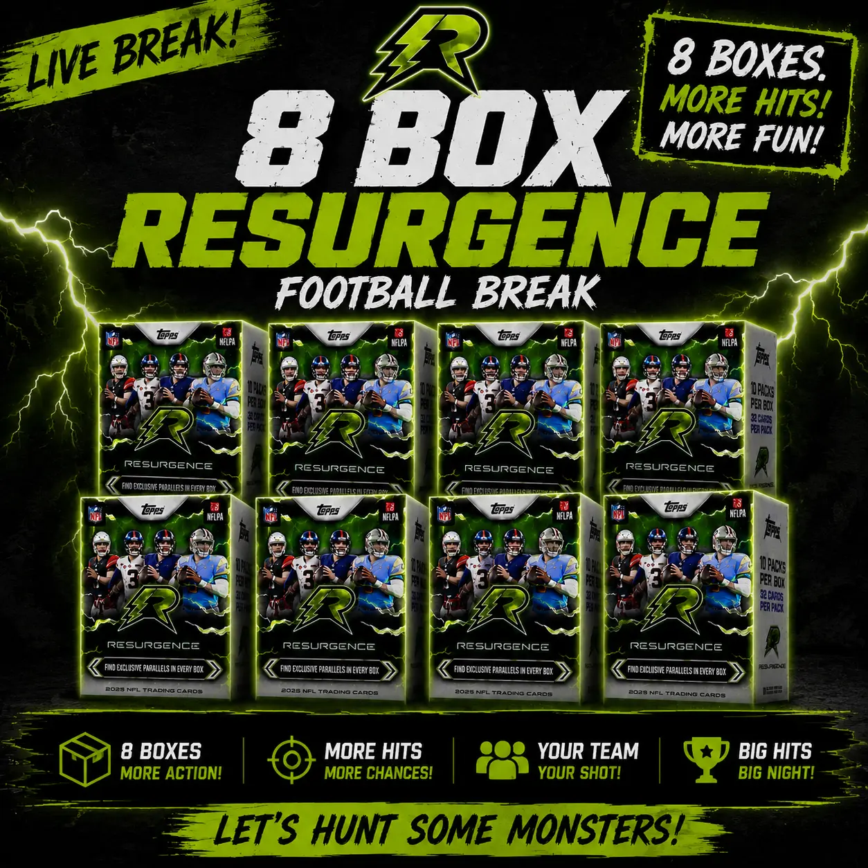 Pick Your Team PYT #106 (8) Blaster Boxes 2025  Resurgence Blaster Boxes  Card Break