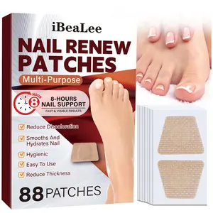 Nail Patches for Toenail Repair – 88PCS Overnight Nail Support for Damaged, Thick, or Yellow Toenails, Natural Formula, 8-Hour Renewal Patch for Men and Women, Safe for Daily Use