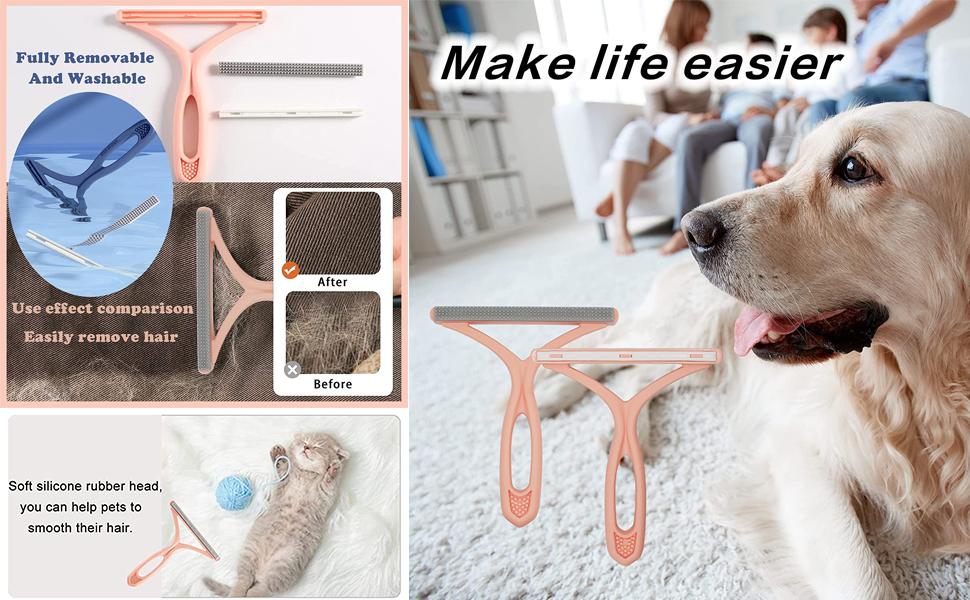 Pet Hair Remover,Pet Hair Removal Tool,Cleaner Pro Pet Hair,Fabric Shaver,Lint Remover,Lint Cleaner Pro,Carpet Rake,Dog Hair Remover and Cat Hair Remover for Rugs,Couch,Pet Towers
