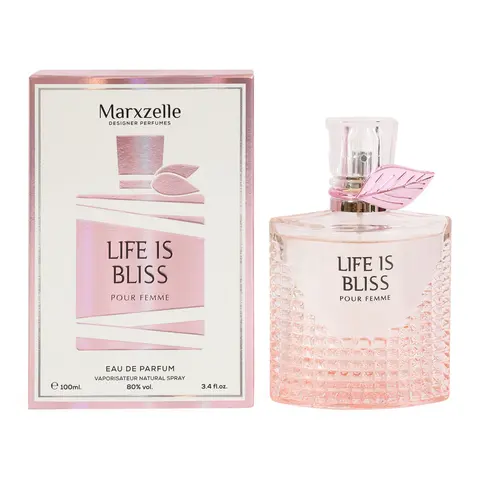 Designer Perfumes Life is Bliss Fragrance for Women 100ml Eau de Parfum Pour Femme by Marxzelle