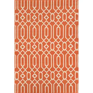 Momeni Baja BAJ-3 Orange Contemporary Machine Made Rug