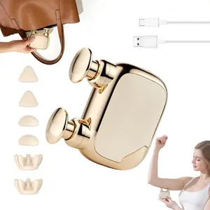 Mini Dual-Head Fascia Gun, Powerful Deep Muscle Massager, Equipped With 3 Massage Heads And 3 Adjustable Speed Settings; Supports USB Charging, Suitable For Travel, Exercise, And Daily Use. It Is An Ideal Travel Companion And A Great Gift Choice.