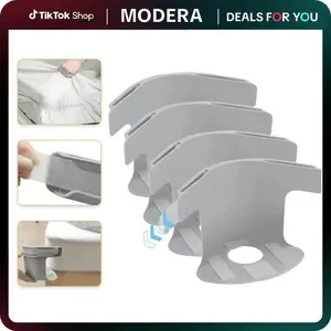 DONGFANG Secure Sheet Holder - 4-Piece Adjustable Elastic Plastic Clips for Easy Installation & Universal Fit on Most Mattresses