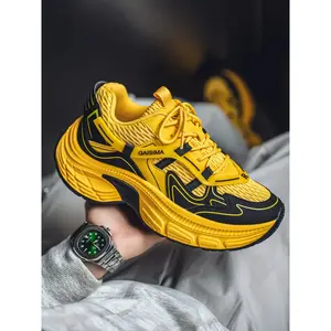 Men's Thick-Soled Colorblock Dad Shoes for Sports & Outdoor Activities, Retro Breathable Walking Sneakers, Street Style Fashion, Colorblock Patchwork SneakersRAIMENTRY