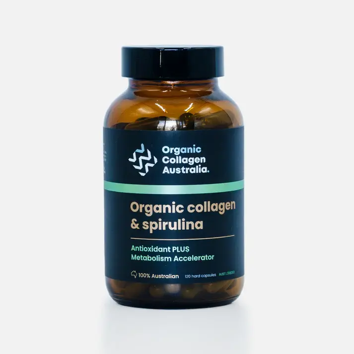 Organic Collagen with Spirulina (120 capsules)