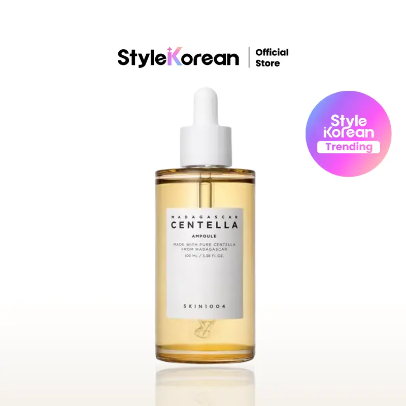 [SKIN1004] Madagascar Centella Ampoule 100ml, Face Moisturizer, Facial Hydrating Serum for All Skin Types, Moisture Booster for Dry Skin,Korean Skincare, Leightweight Caming Serum, Viral Centella Ampoule