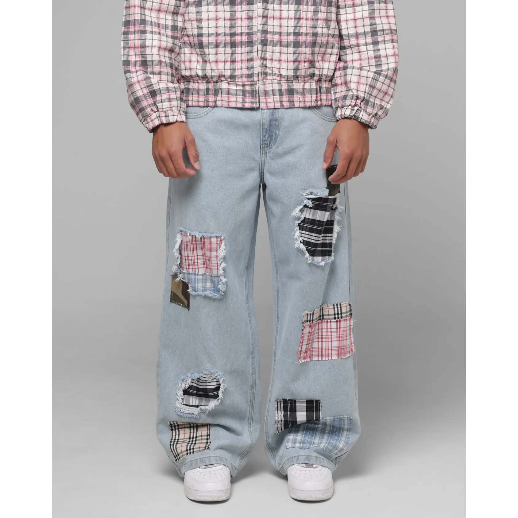 Loiter Patchwork Jeans Denim