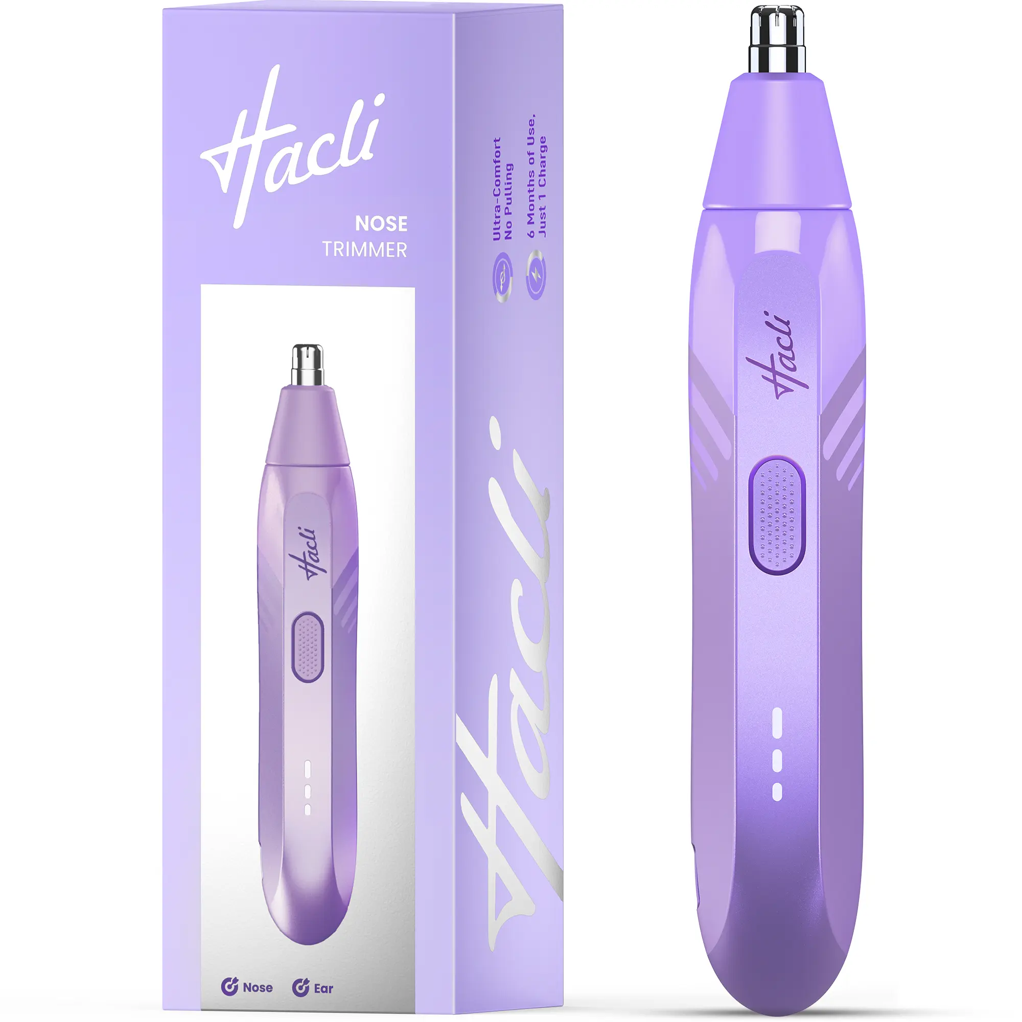 Nose Hair Trimmer for Women - Electric Nose Hair Clipper with Replaceable Stainless Steel Blade, Powerful 8000RPM Motor, Wet/Dry Use, Travel Lock, Portable Design USB Rechargeable