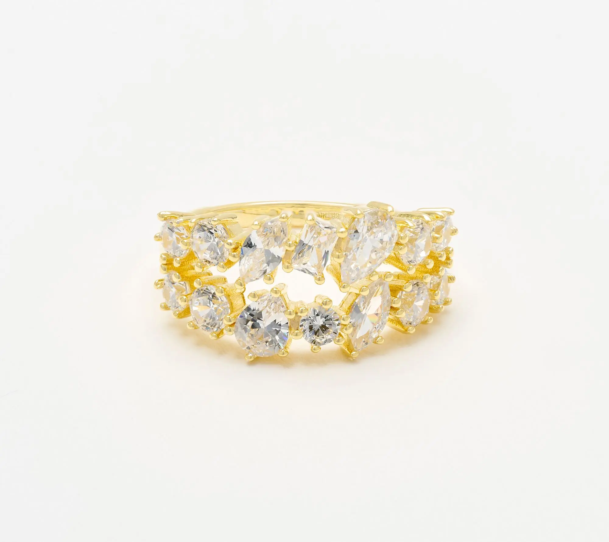 Diamonique Fancy Cut Eternity Band