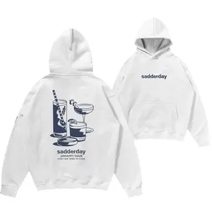 Unhappy Hour Hoodie, Unisex Hoodie, Trendy Hoodie, Womenswear Menswear Cotton Fabric Fit