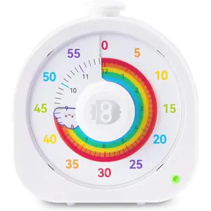Visual Timer for  - 60min/12h Rainbow  Timer for Classroom, Rechargeable Silent Countdown Timer with Pomodoro Mode,  Time Management Tool