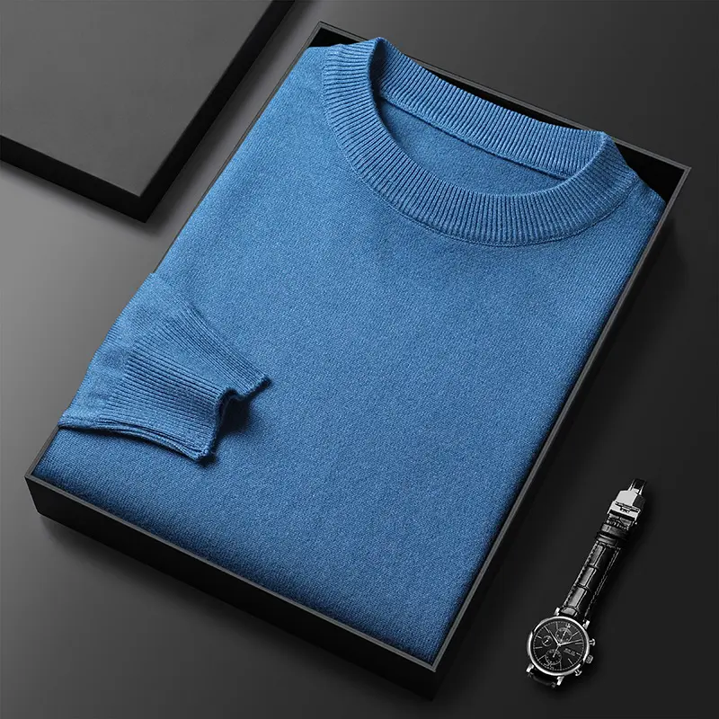 Round neck   blue