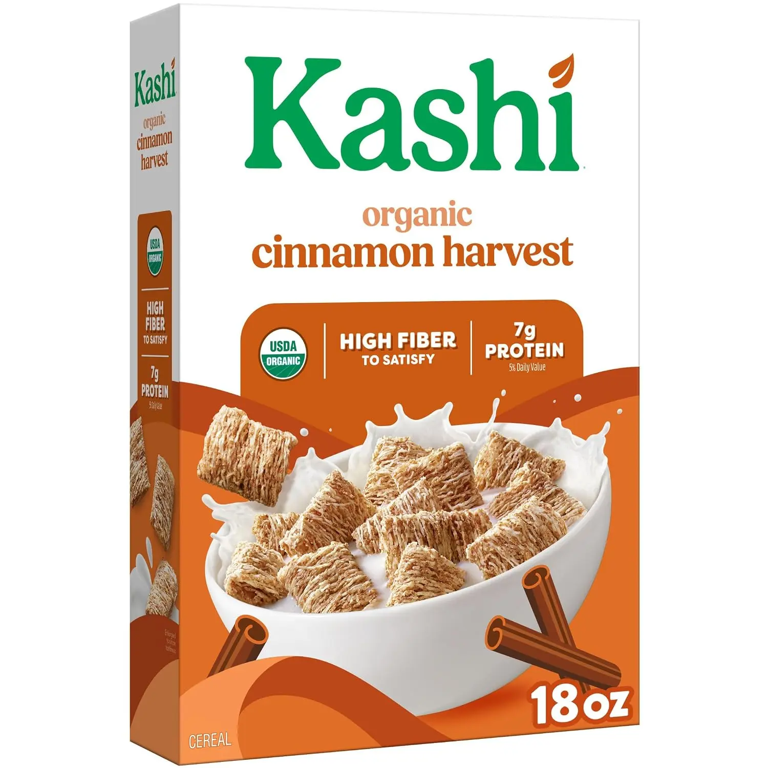 Kashi Cinnamon Harvest Breakfast Cereal 18oz | Organic, Whole Grain