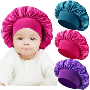 3 count  Bonnets for Sleeping,Silk Sleep Cap for  Girls and Boys
