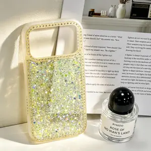 Bling Glitter Rhinestone Phone Case for iPhone 12 13 14 15 16 17 Pro Max Air Plus Sparkly & Shockproof Protective Cover  #JZSFDJKGreen