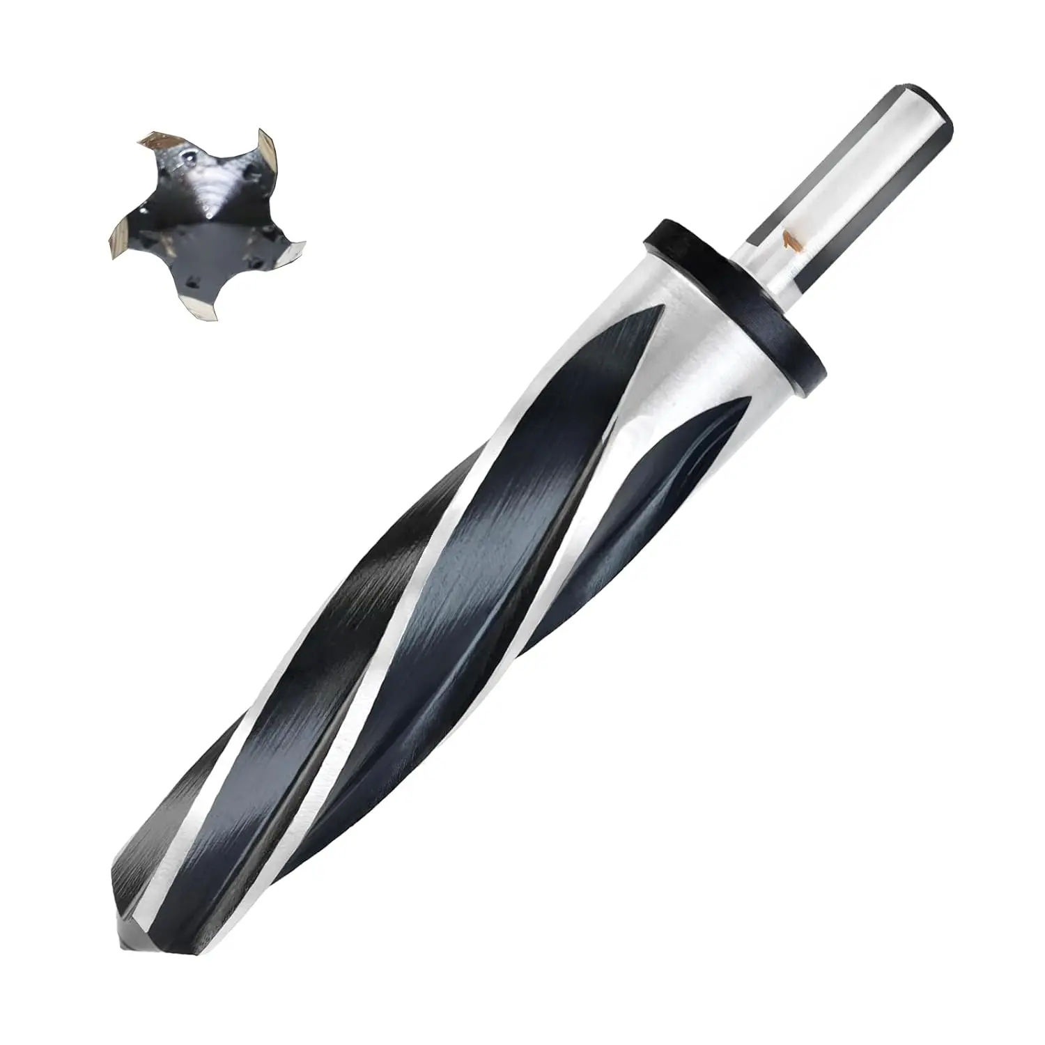 1-1/4" Bridge Construction Reamer Drill Bit, M2 HSS Taper Chucking Reamer for Steel Alloy Metal  Plastic, 1/2" Non-Slip Shank, 5-Spiral Flutes  Reamer, to Align or Enlarge Holes, 32mm