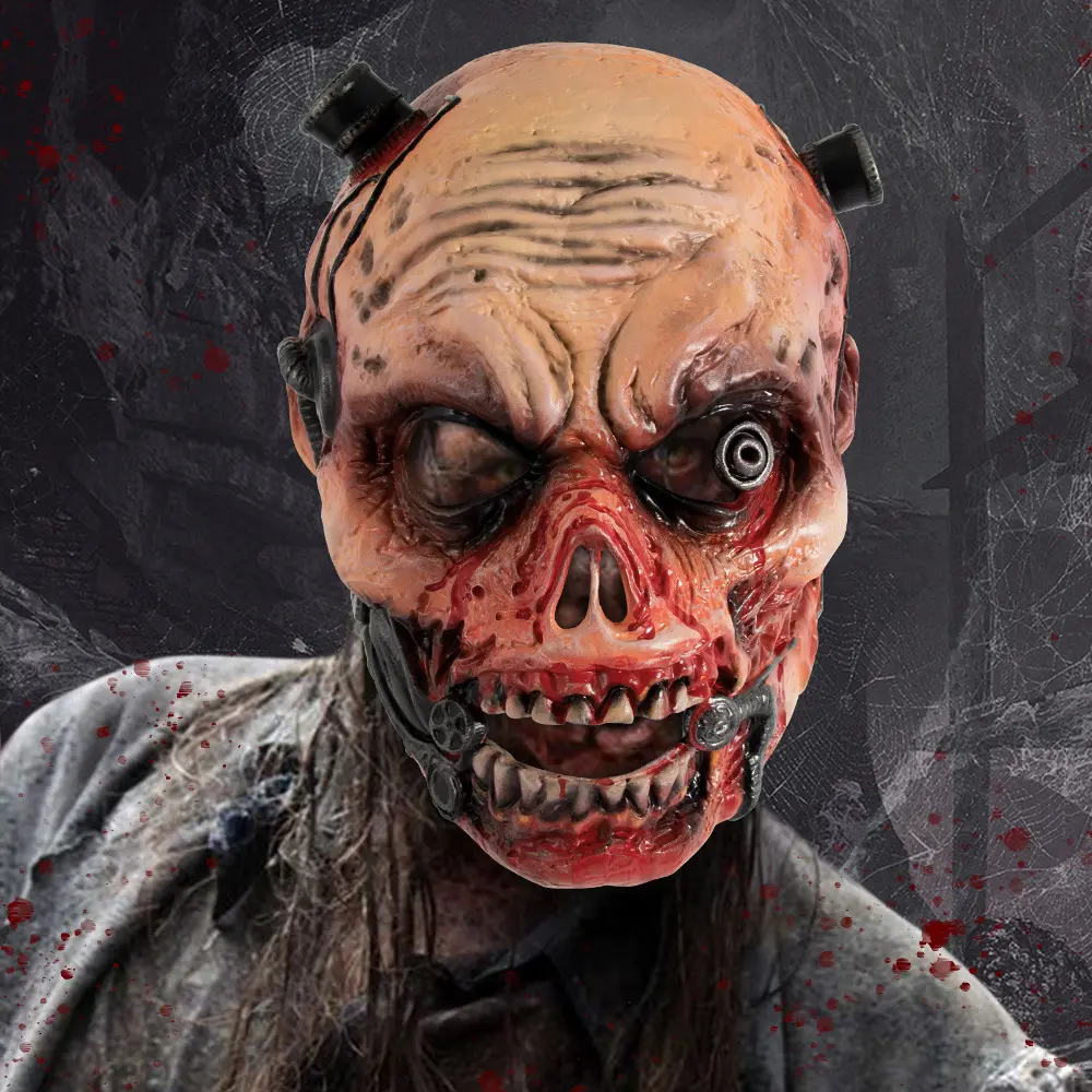 New Fashion Halloween RP Zombie Horror Mask Headgear Realistic Three-dimensional Holiday Party Costume Props Holiday Props Gift