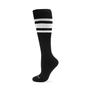 Memoi Unisex Striped Athletic Cushion Compression Socks
