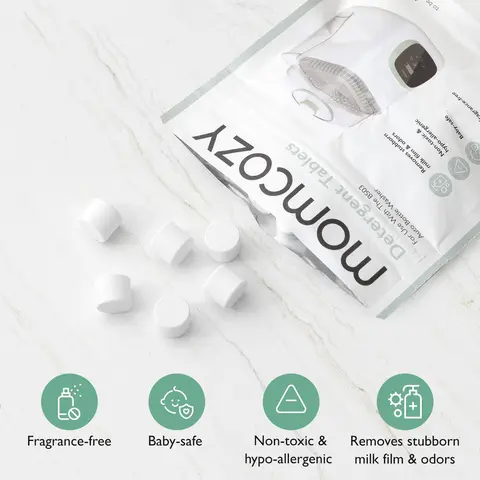 Momcozy Official Washing Block for Momcozy KleanPal Pro Baby Bottle Washer, 120 Detergent Tablets-