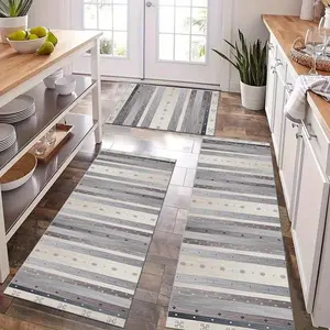 Kitchen Mat Set, 2/3 Counts/set Non-slip Kitchen Rug, Rectangle Home Decor Floor Mat, Decorative Carpet for Home Kitchen Living Room Bedroom