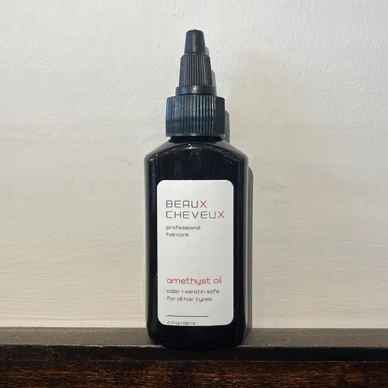 Beaux Cheveux Amethyst Oil - Professional Hair Toning Oil for Hair Tops with Hemp Seed Proteins & Luminosity & Heat Protection Benefits